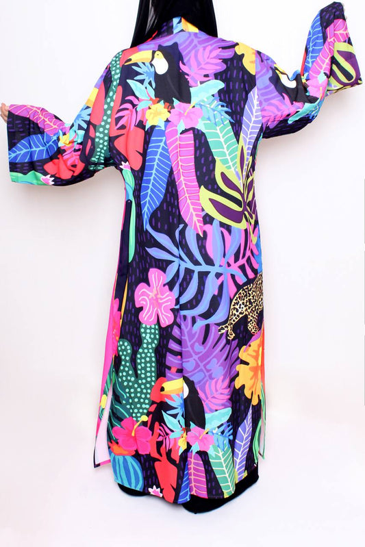 Tropical design Fabric:crepe