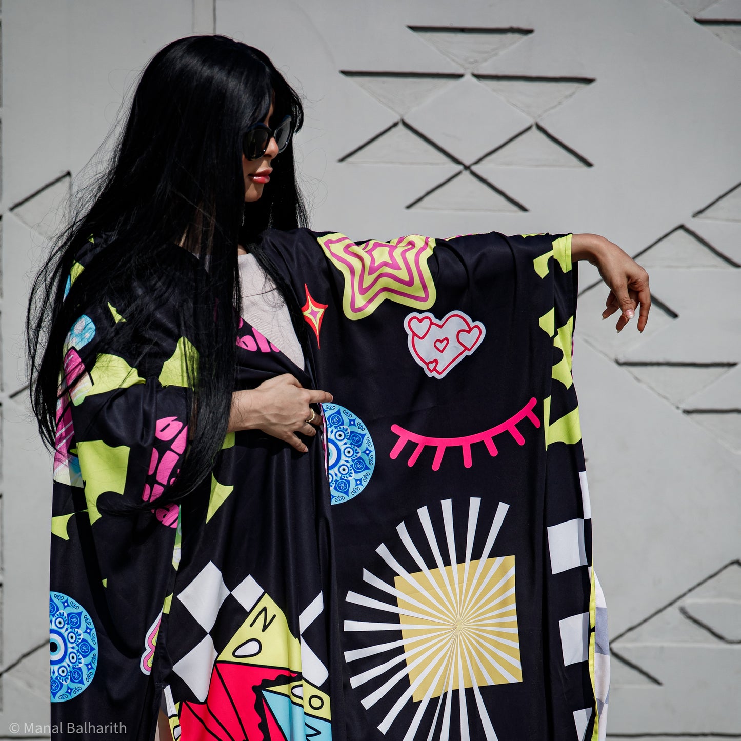 Power girl abaya Fabric:Italian crepe