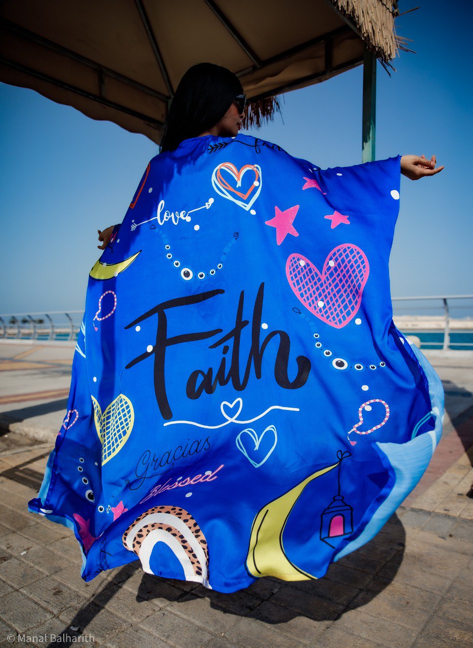 Faith abaya Fabric:Satin