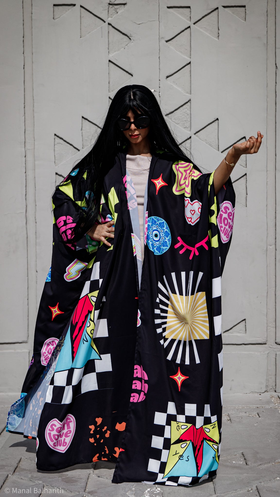 Power girl abaya Fabric:Italian crepe